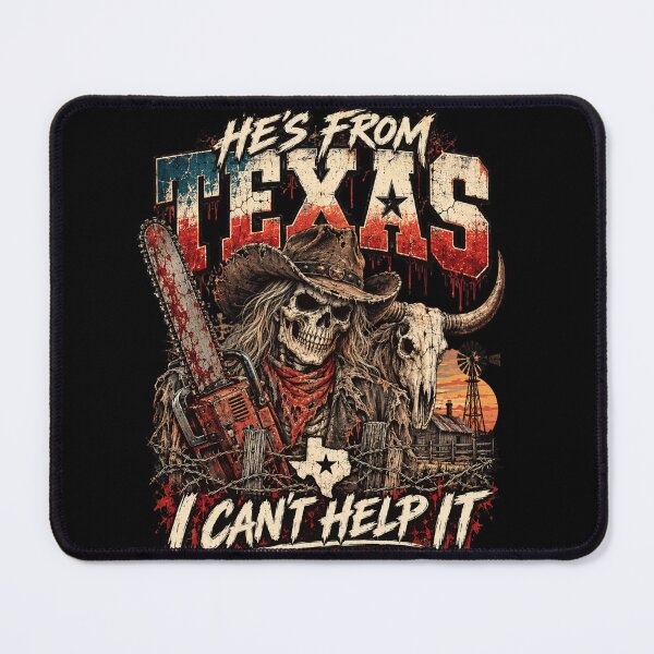 Item preview, Texas Skull Cowboy Horror Western Chainsaw Graphic designed and sold by anapldv.