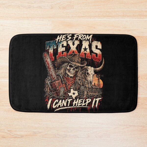 Item preview, Texas Skull Cowboy Horror Western Chainsaw Graphic designed and sold by anapldv.