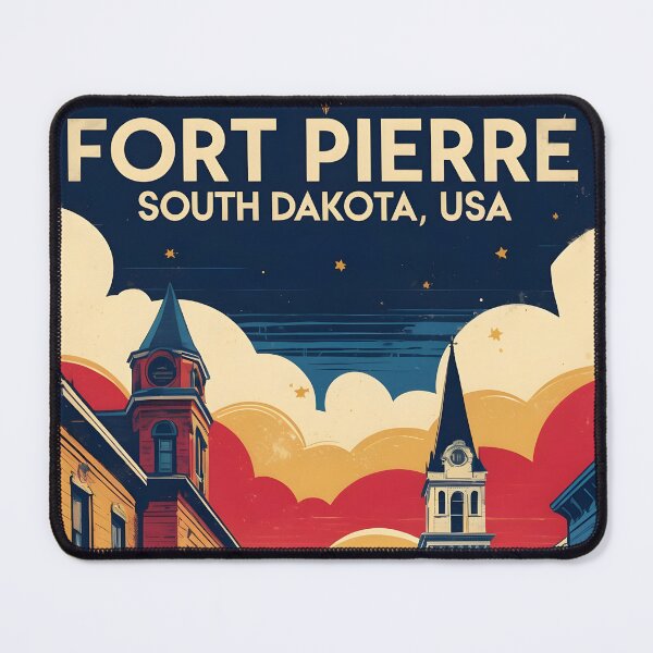 Item preview, Fort Pierre South Dakota Vintage Travel Tourism designed and sold by TravelersGems.