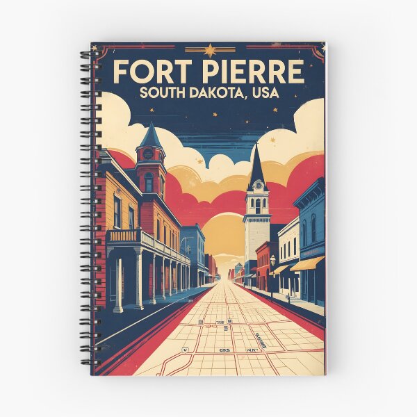 Item preview, Fort Pierre South Dakota Vintage Travel Tourism designed and sold by TravelersGems.
