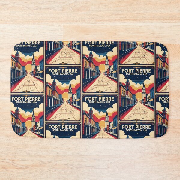 Item preview, Fort Pierre South Dakota Vintage Travel Tourism designed and sold by TravelersGems.