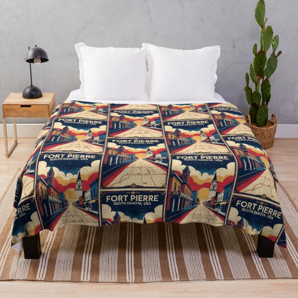 Item preview, Fort Pierre South Dakota Vintage Travel Tourism designed and sold by TravelersGems.