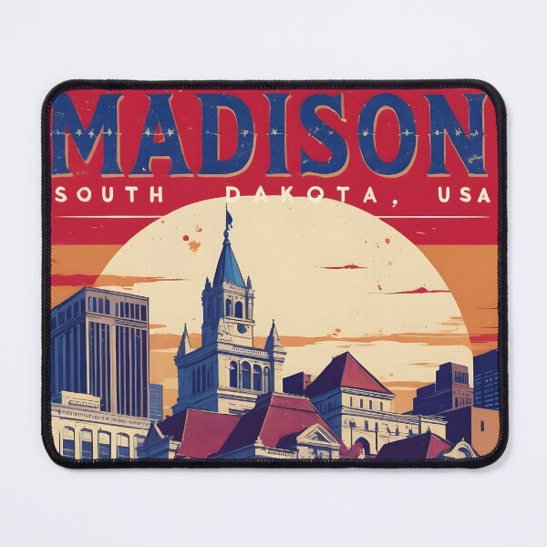 Item preview, Madison South Dakota Vintage Travel Tourism designed and sold by TravelersGems.