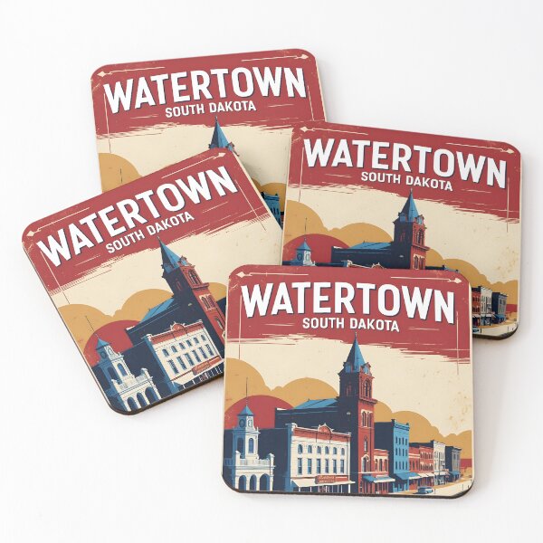 Item preview, Watertown South Dakota Vintage Travel Tourism designed and sold by TravelersGems.