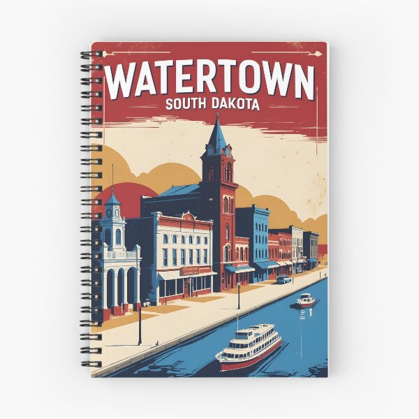 Item preview, Watertown South Dakota Vintage Travel Tourism designed and sold by TravelersGems.