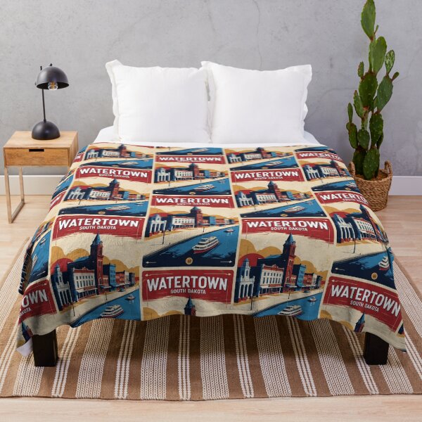 Item preview, Watertown South Dakota Vintage Travel Tourism designed and sold by TravelersGems.