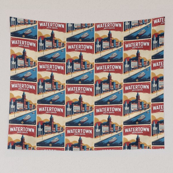 Item preview, Watertown South Dakota Vintage Travel Tourism designed and sold by TravelersGems.