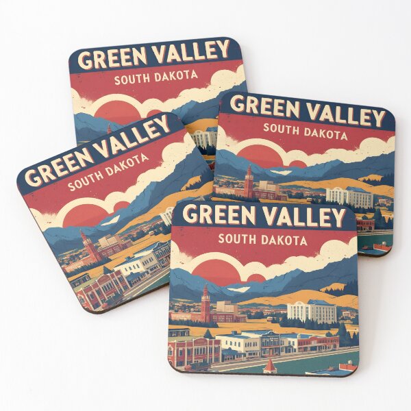 Item preview, Green Valley South Dakota Vintage Travel Tourism designed and sold by TravelersGems.