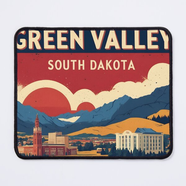 Item preview, Green Valley South Dakota Vintage Travel Tourism designed and sold by TravelersGems.