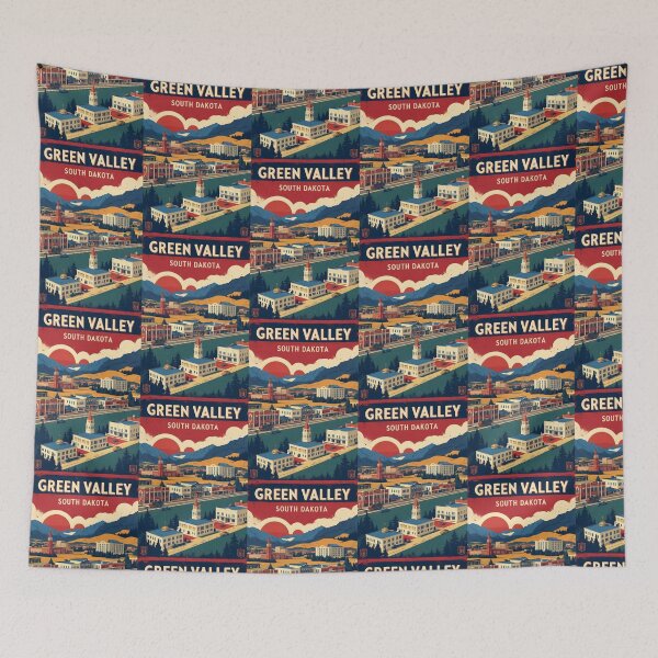 Item preview, Green Valley South Dakota Vintage Travel Tourism designed and sold by TravelersGems.