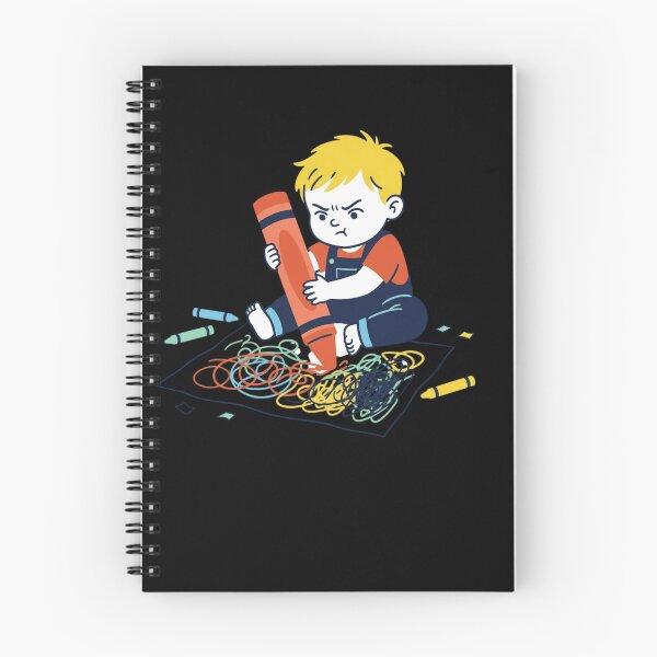Item preview, Funny Toddler Giant Crayon Scribble Little Artist Vintage Cartoon Art designed and sold by mood-draftsman.