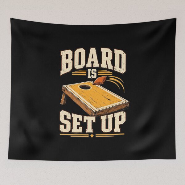 Item preview, Cornhole Game Board Set Up Vintage Backyard Party designed and sold by anapldv.