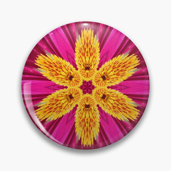 Item preview, Magenta and Gold Floral Star designed and sold by SilentBloomLab.