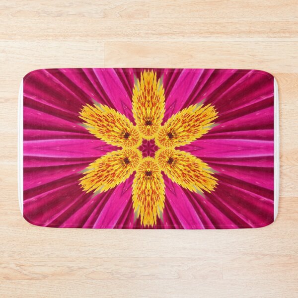 Item preview, Magenta and Gold Floral Star designed and sold by SilentBloomLab.