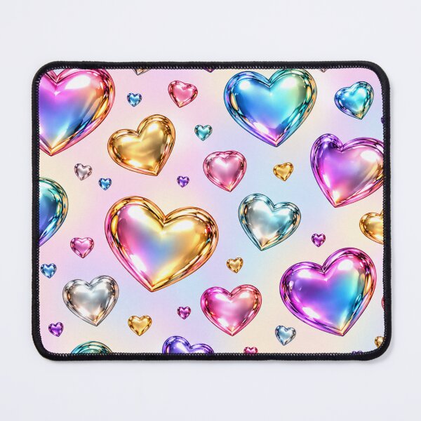 Item preview, Iridescent Metallic Hearts designed and sold by Axokris.