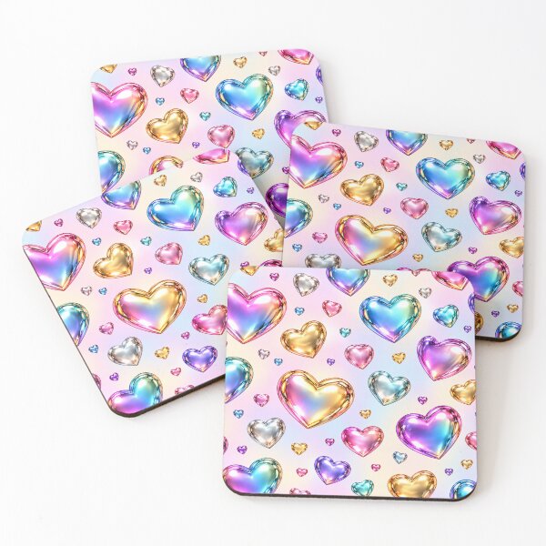 Item preview, Iridescent Metallic Hearts designed and sold by Axokris.
