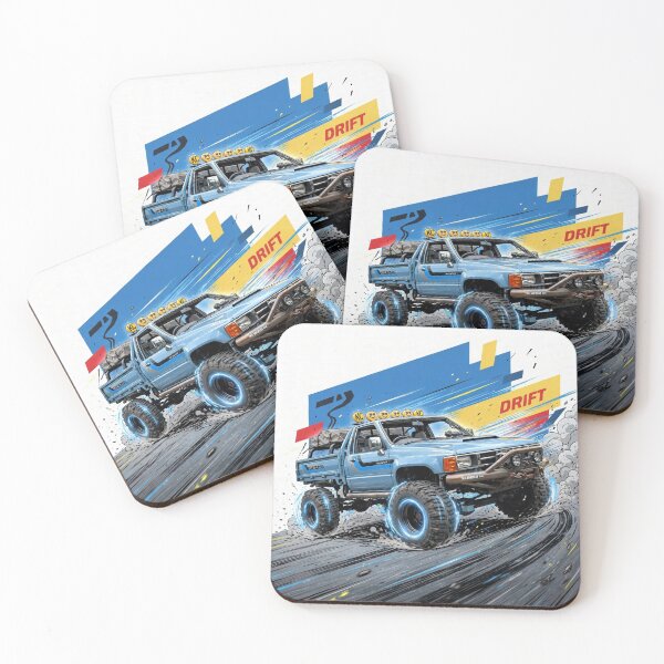 Item preview, Lifted Hilux 4x4 Drift Truck Thai American Style - Retro JDM Off Road Art designed and sold by redkat-4.