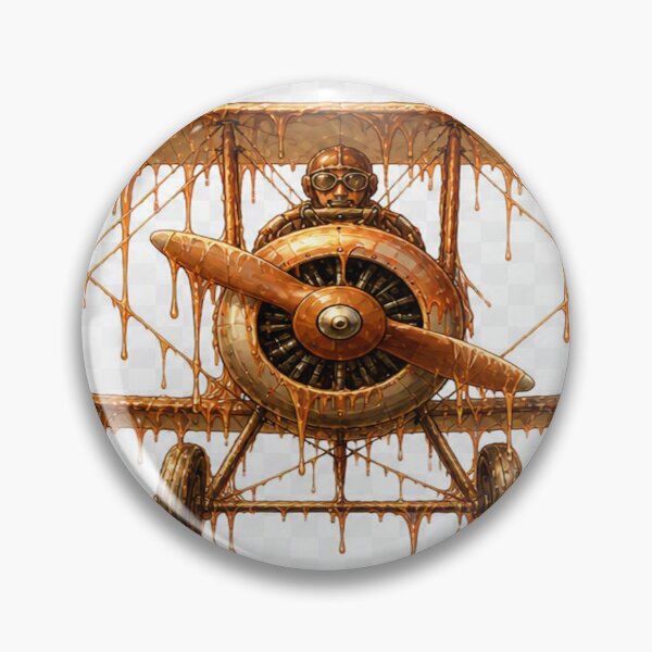 Item preview, Melt Flight: 1941 Harley‑Davidson Biplane – Bronze Drip Series designed and sold by kevnmel1964.