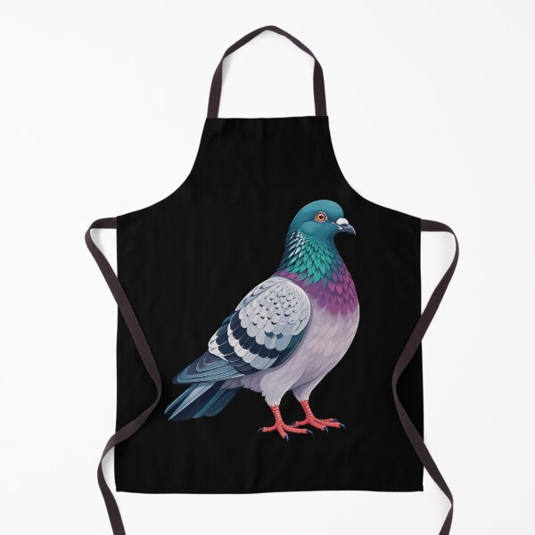 Artikelvorschau, Taubenkunst, farbenfrohe Illustration eines Vogels auf schwarzem Hintergrund entworfen und verkauft von anapldv.