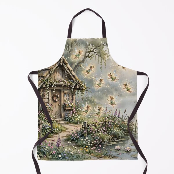 Item preview, Fairy Flock Outside the Druid's River Cottage designed and sold by Fanta-sticky.