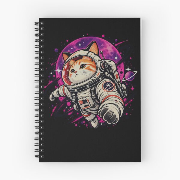 Item preview, Japanese Minimalist 1950s Retro Space Cat Good Luck Kanji designed and sold by DoArtITa.