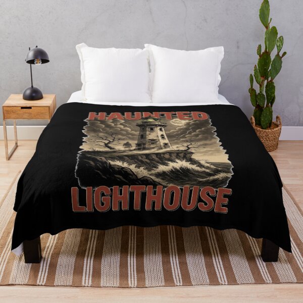 Item preview, Ghostly Coastal Beacon - Haunted Lighthouse designed and sold by No Excuses Supply.