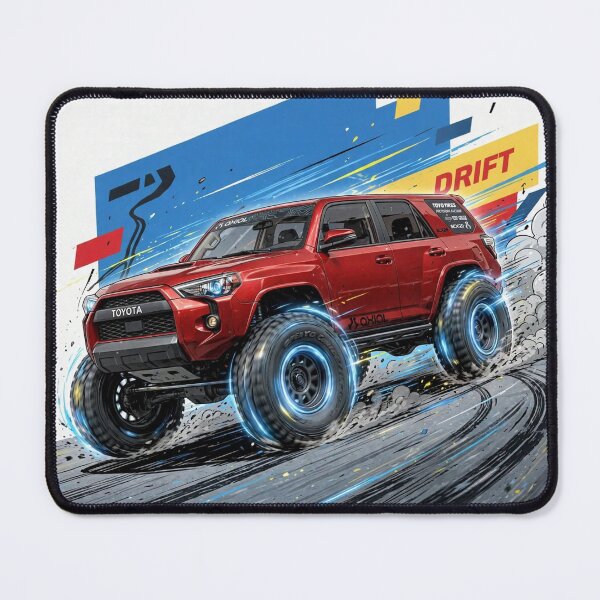 Item preview, Red 4Runner Drift SUV Off Road Racing - Retro 90s Japanese 4x4 Drift Art designed and sold by redkat-4.