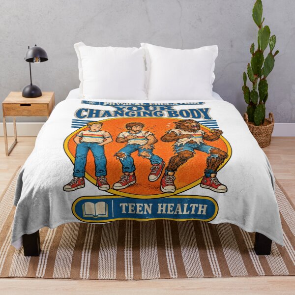 Item preview, Vintage Physical Education Your Changing Body – Retro Werewolf Teen Health Parody designed and sold by WolfmanProphecy.