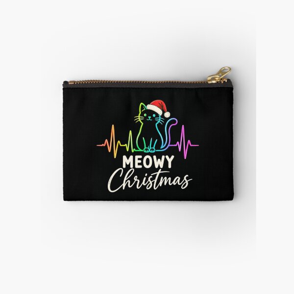 Item preview, christmas cat rainbow neon heartbeat festive holiday art designed and sold by anapldv.