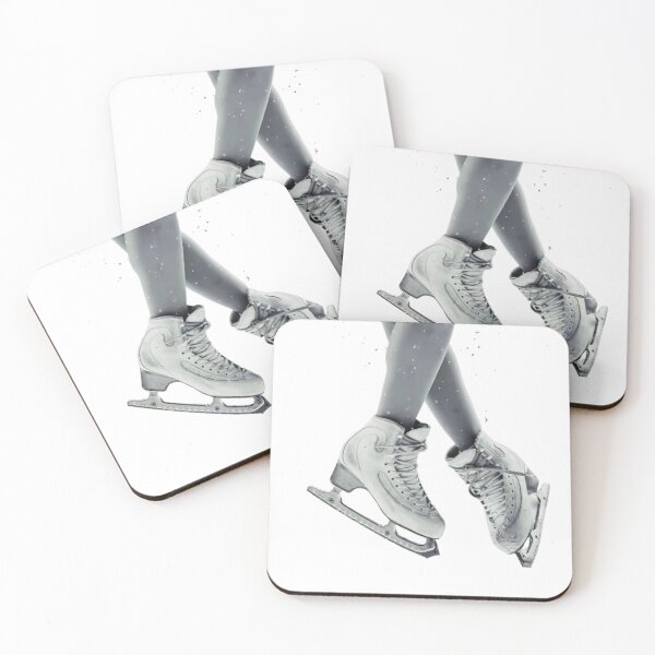 Item preview, Elegant White Ice Skates – Winter Figure Skating designed and sold by zmsl.