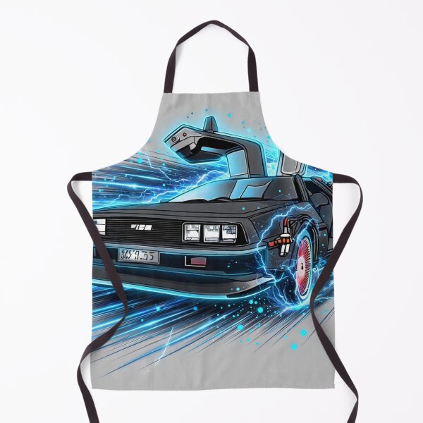 Item preview, Retro Time Machine Gullwing Car - 80s Sci Fi Electric Drift Art designed and sold by redkat-4.