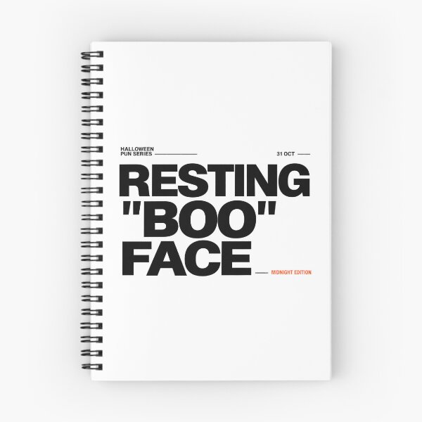 Item preview, Resting Boo Face Funny Halloween Typography designed and sold by zzz888.