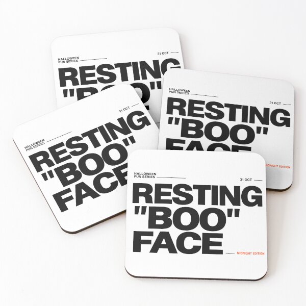 Item preview, Resting Boo Face Funny Halloween Typography designed and sold by zzz888.