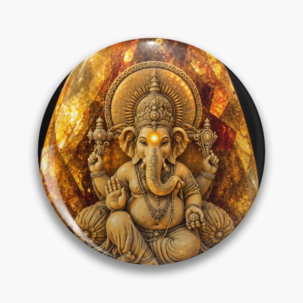 Item preview, Intricate Ganesh Sculpture in Amber Jewel designed and sold by Laeton Designs.