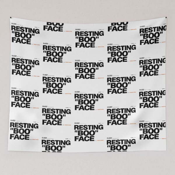 Item preview, Resting Boo Face Funny Halloween Typography designed and sold by zzz888.