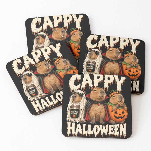 Item preview, Halloween Capybara Trio in Spooky Costume Art designed and sold by anapldv.