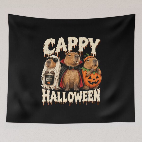 Item preview, Halloween Capybara Trio in Spooky Costume Art designed and sold by anapldv.