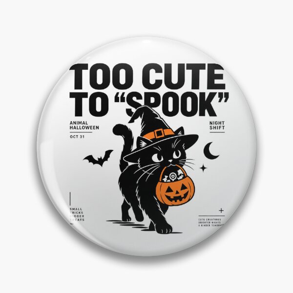 Item preview, Too Cute To Spook Halloween Black Cat designed and sold by zzz888.
