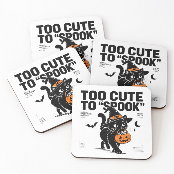 Item preview, Too Cute To Spook Halloween Black Cat designed and sold by zzz888.