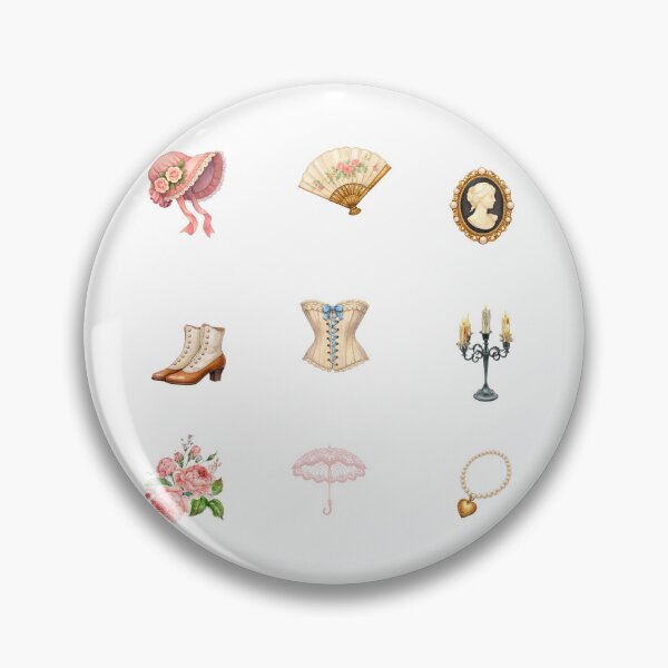 Item preview, Watercolor Victorian Fashion, Flowers and Accessories  designed and sold by silviaol.