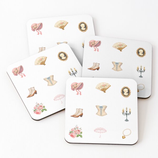Item preview, Watercolor Victorian Fashion, Flowers and Accessories  designed and sold by silviaol.