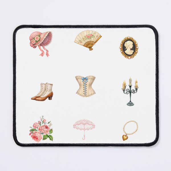 Item preview, Watercolor Victorian Fashion, Flowers and Accessories designed and sold by silviaol.