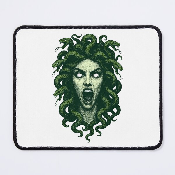 Item preview, Medusa – Green Gorgon Greek Mythology Art designed and sold by xndrlab.