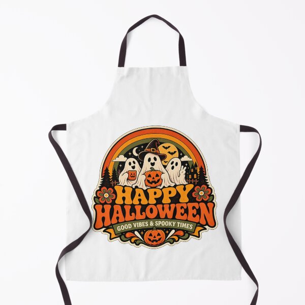 Item preview, Happy Halloween good vibes & spooky times designed and sold by DailyQuestPrint.