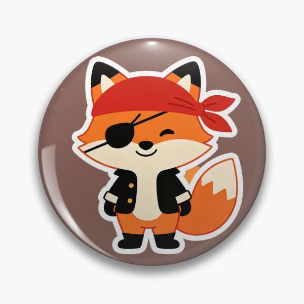 Item preview, pirate fox designed and sold by mixoubraw.
