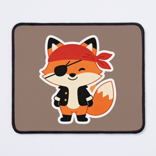 Item preview, pirate fox designed and sold by mixoubraw.