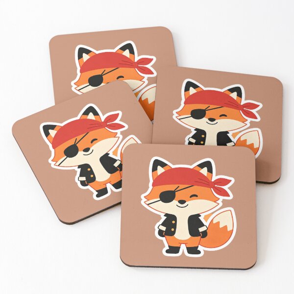 Item preview, pirate fox designed and sold by mixoubraw.
