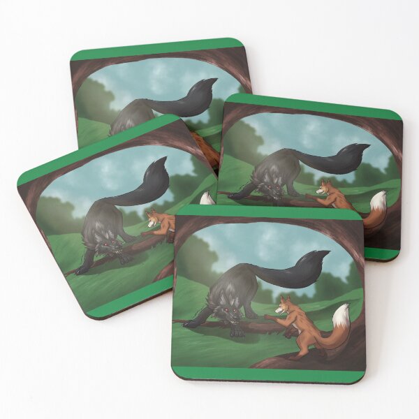 Item preview, Wolf and Fox designed and sold by GrinningJester.