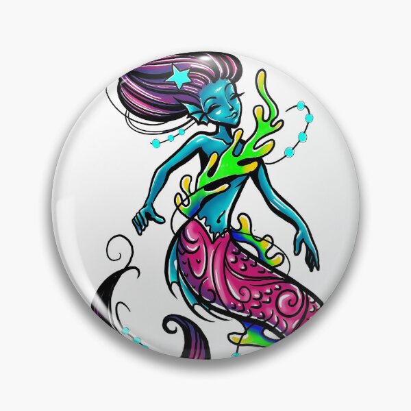 Item preview, Neon Mermaid Tee by Storey Art designed and sold by Storey Art.