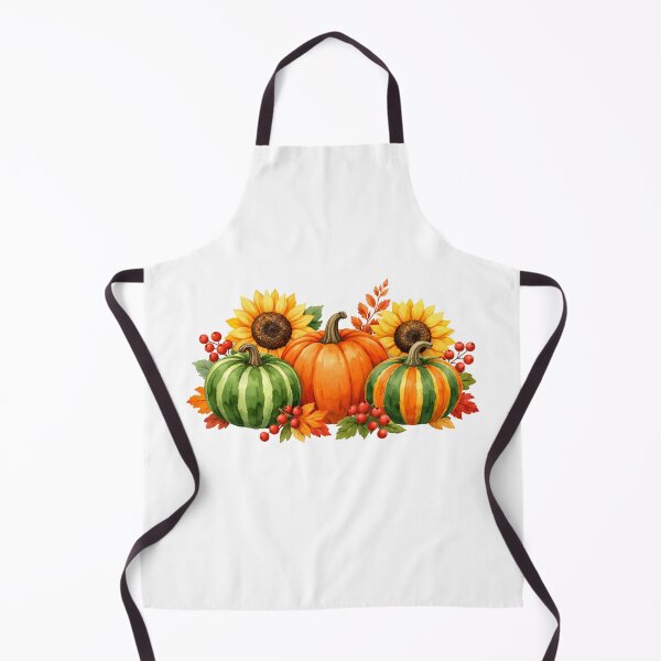 Item preview, Watercolor Autumn Pumpkins, Sunflowers and Berries  designed and sold by silviaol.